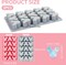 Cute Cartoon Silicone Ice Cube Molds, Reusable 15 Cavity Non-Stick Mouse Head Candy Chocolate Mold Ice Cube Trays Easy Release BPA Free Ice Mold for Kids DIY